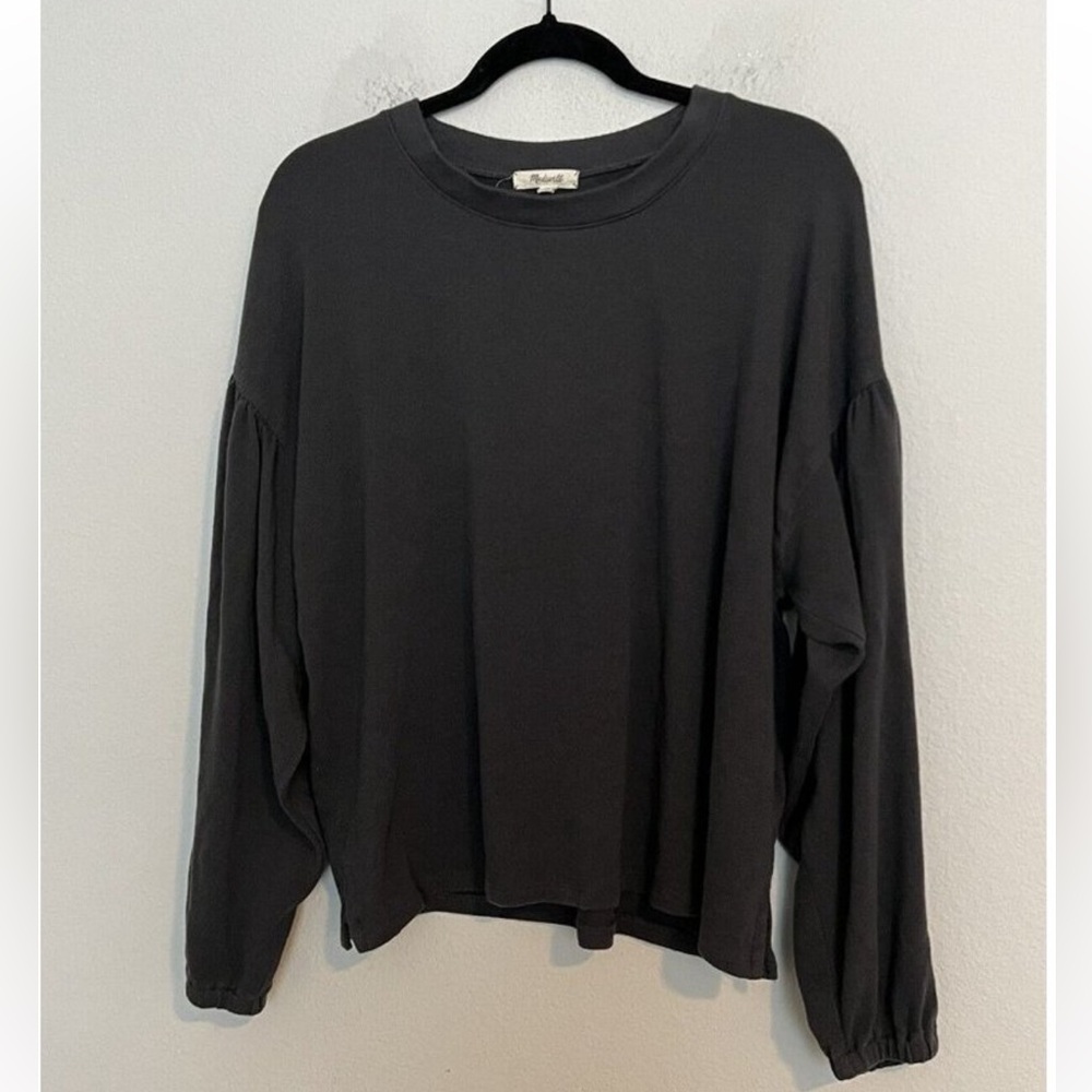 Madewell Charcoal Long Sleeve Tee